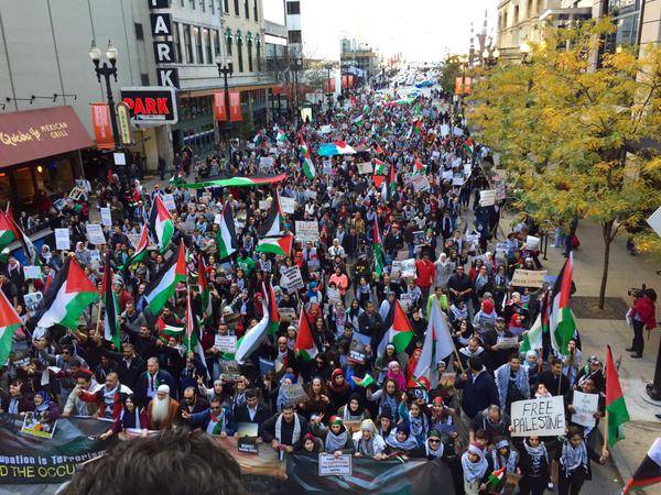 Pro-Palestinian protesters rally across US