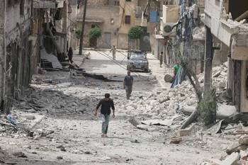 Opposition coalition fight against regime forces in Aleppo