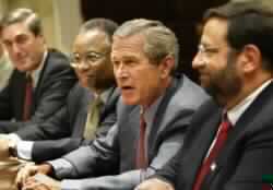 Bush Endorses Iran Protest Movement