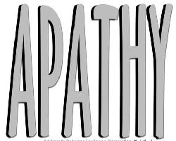 Caution against apathy - I